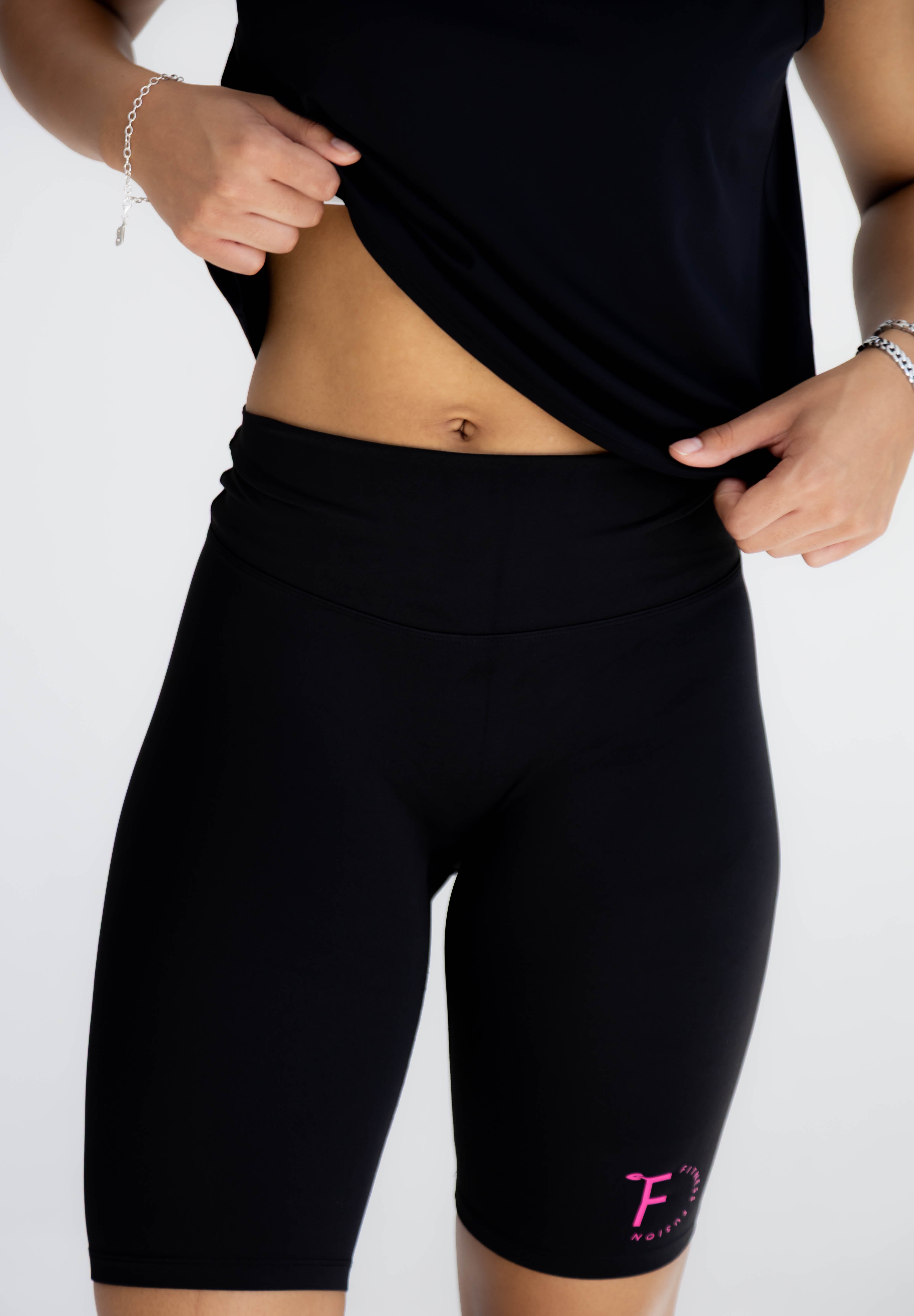 Sculpt long shorts - Pink Logo