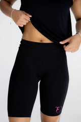 Sculpt long shorts - Pink Logo