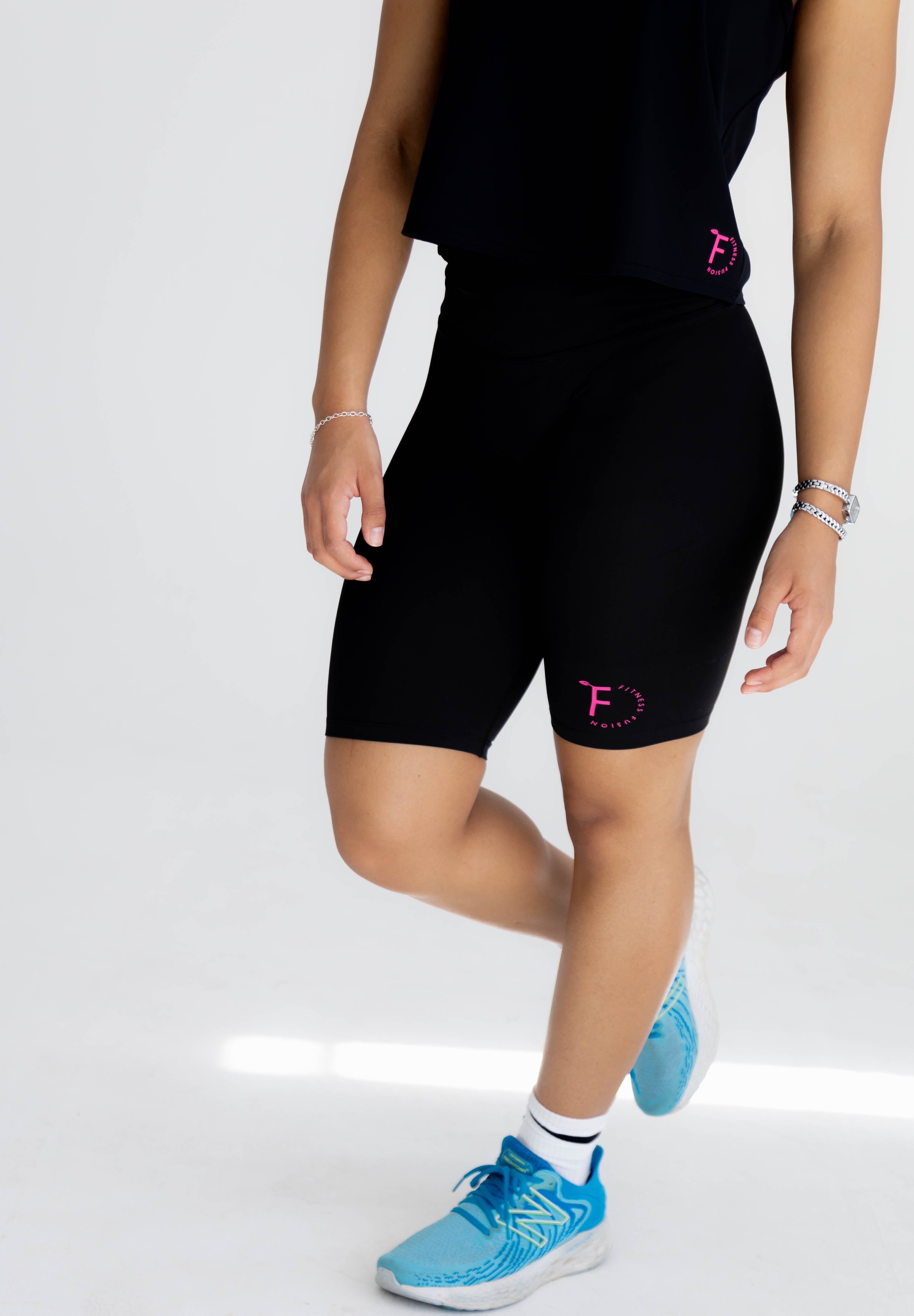 Sculpt long shorts - Pink Logo