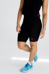Sculpt long shorts - Pink Logo