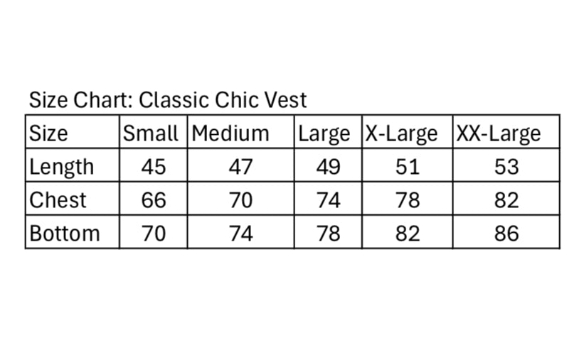 Classic Chic Vest