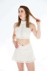Laser Cut Bra - High neck