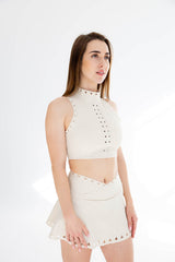 Laser Cut Bra - High neck