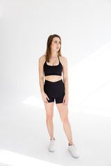 Core Ribbed  V Waist Shorts