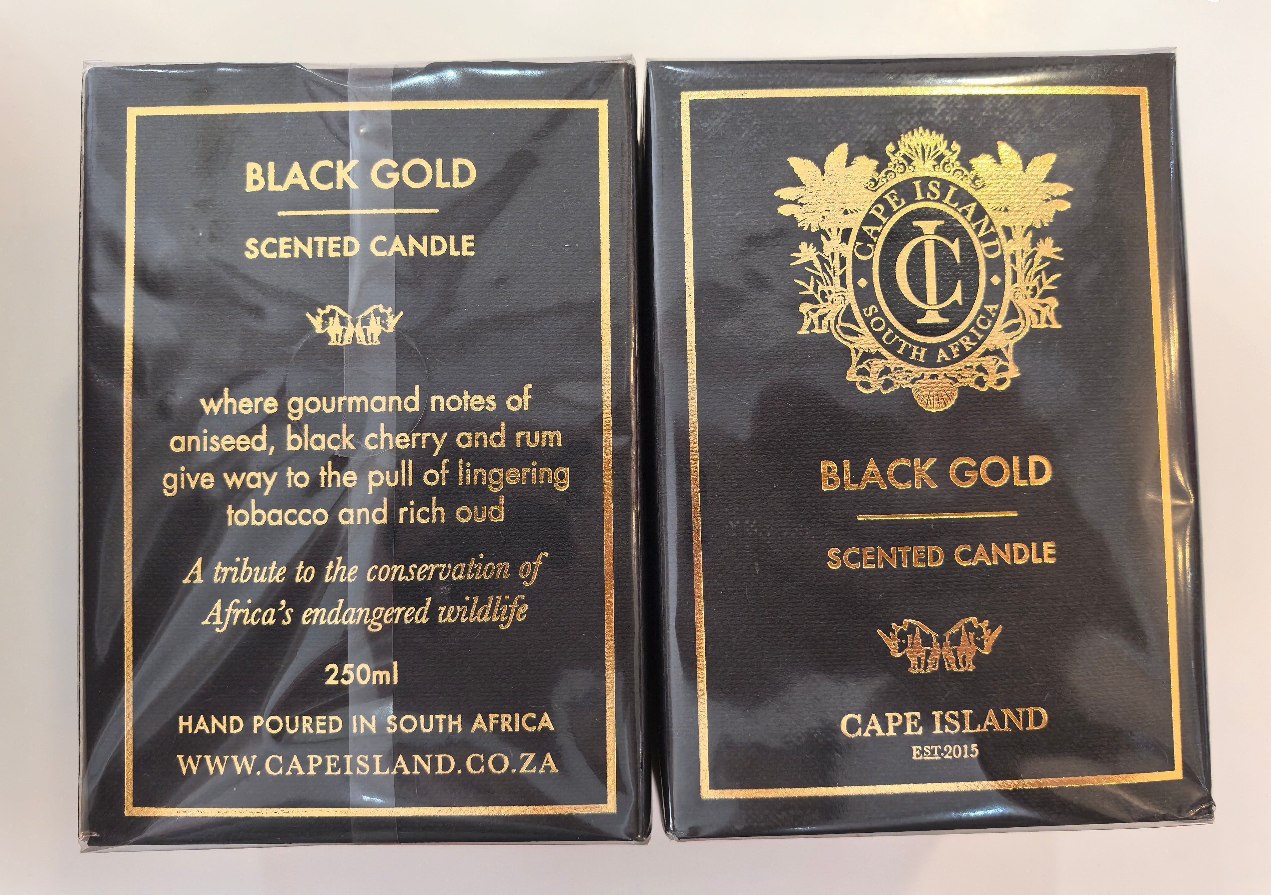 Cape Island Black Gold Candle Medium