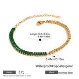 Mini Tennis Emerald Bracelet