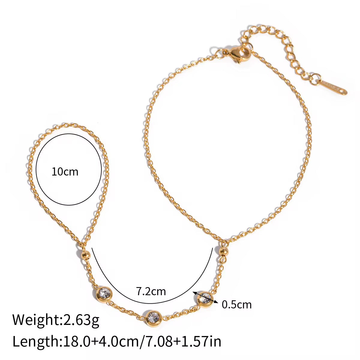 Gold Hand Chain