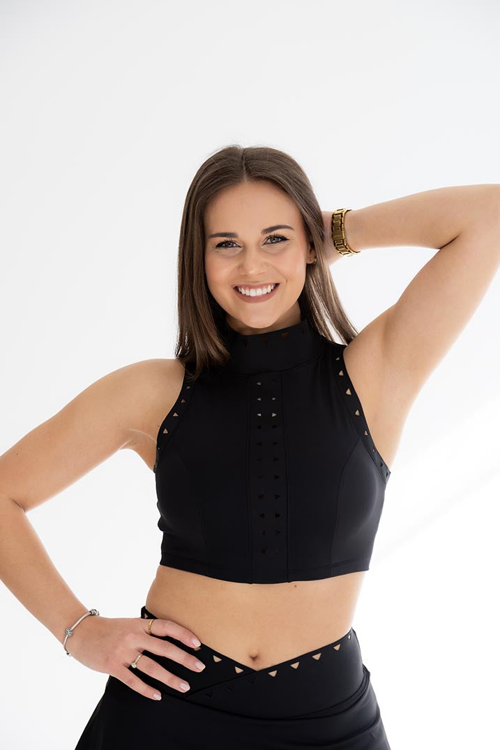 Laser Cut Bra - High neck