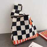 Orange Soft Knit Bag