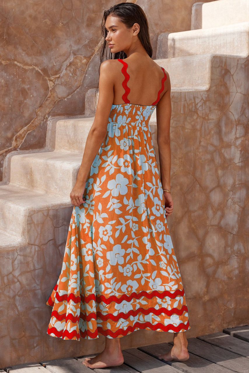 Red & Orange Dress