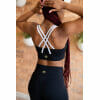 Black Athlessiure bra, Black Workout bra , Black sports bra, Black supportive bra